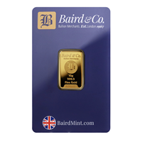 Certified 10g Gold Bar Baird