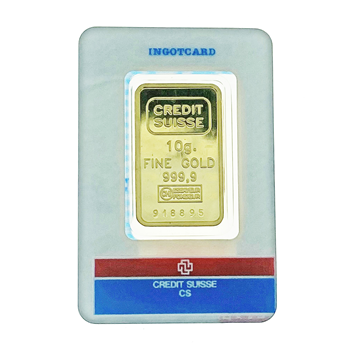 Certified 10g Gold Bar Credit Suisse