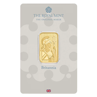 Certified 10g Gold Bar Royal Mint Britannia Bar