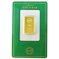 Certified 10g Gold Bar Royal Mint Refinery 