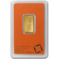 Certified 10g Gold Bar Valcambi