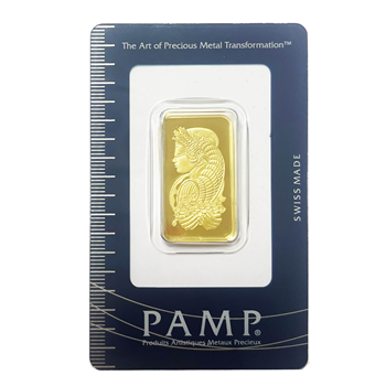 Certified 1/2 Oz Gold Bar PAMP Suisse 