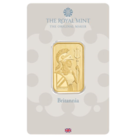 Certified 20g Gold Bar Royal Mint Britannia Bar