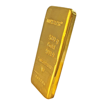 Certified 500g Gold Metalor Bar 