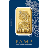 Certified 50g Gold Bar PAMP Suisse