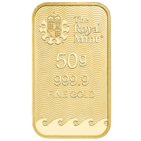 Certified 50g Gold Bar Royal Mint Britannia