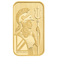 Certified 50g Gold Bar Royal Mint Britannia