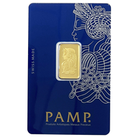 Certified 5g Gold Bar PAMP Suisse