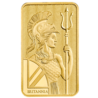 Certified 5g Gold Bar Royal Mint Britannia Bar