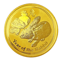 1 Oz Gold Nugget Year of The Rabbit