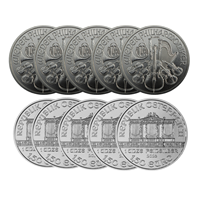 10 x 1Oz Silver Philharmonic Coins