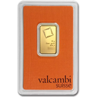 Certified 10g Gold Bar Valcambi