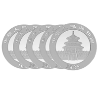 2025 Silver Panda 30g - 5 Coin Deal