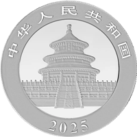 1 Oz 2025 Silver Panda 30g - 25 Coin Tube