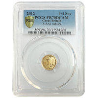 Graded Gold Quarter Sovereign 2012