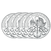 2025 Silver Philharmonic 1 Oz - 5 Coin Deak