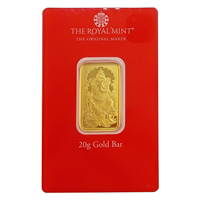 Ganesh 20g Gold Bullion Minted Bar