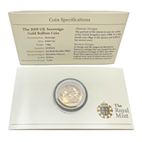 Carded Gold Bullion Sovereign 2009