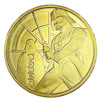 Gold 1 Oz Star Wars Darth Vader Coin