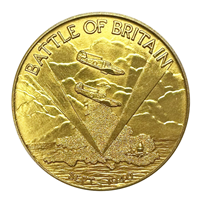 Gold Battle Of Britain 25th Anniversary Medal