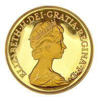 Gold Double Sovereign 1980 Loose Proof 