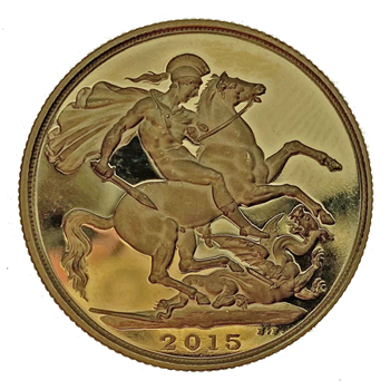 Gold Double Sovereign 2015 Loose Proof 