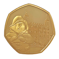 Gold Fifty Pence Paddington Bear Tower of London 