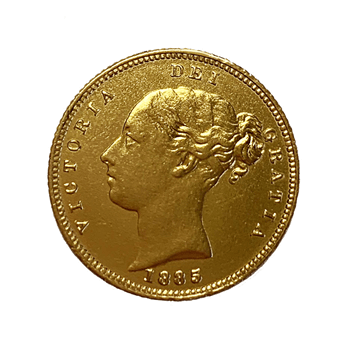 Gold Half Shieldback Sovereign