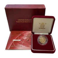 Gold Half Sovereign -  Proof Coin with Box