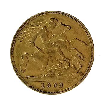 Gold Half Sovereign - Edward VII 1903 London