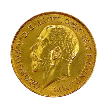 Gold Half Sovereign - George V 1912 London