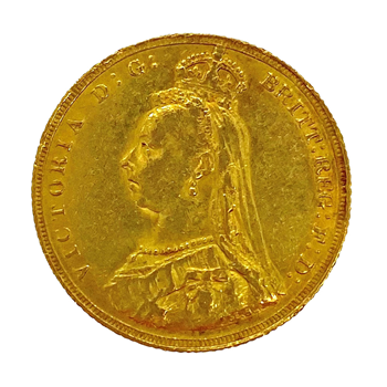 Gold Half Sovereign - Victoria Jubilee 1887 London