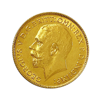 Gold Half Sovereign George V