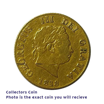 Gold George III Half Sovereign Shield 1818