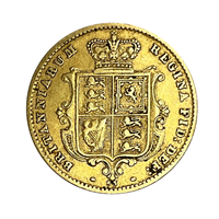 Gold Half Sovereign Shield 1871