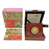 Gold Proof £2 - The Great Fire Of London 2016