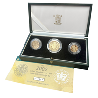 Gold Proof 2002 3 Coin Set