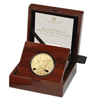 Gold Proof 2oz HRH 40th Birthday coin  