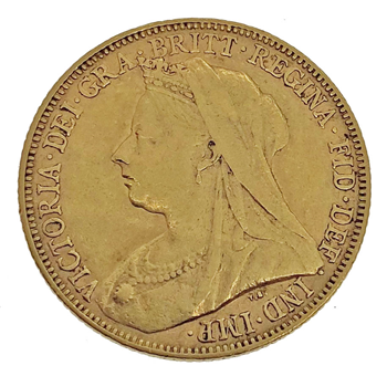 Gold Sovereign -  Victoria Old Head 1898 Melbourne