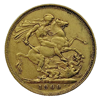 Gold Sovereign -  Victoria Old Head 1900 -Sydney