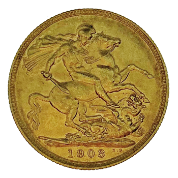 Gold Sovereign - Edward   1903 London