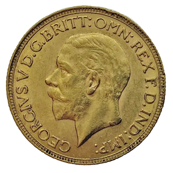 Gold Sovereign - George V- 1929 - South African