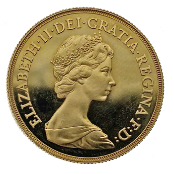 Gold Sovereign 1980 Two Pound Loose Proof