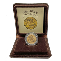 Gold Sovereign 1981 Proof Coin