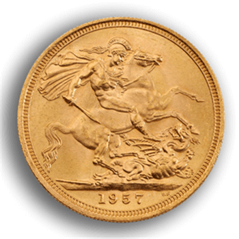 Gold Sovereign Elizabeth II Pre-Decimal 1957-68