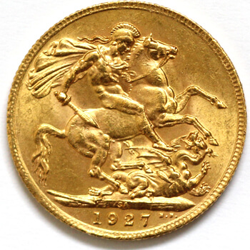 Gold Sovereign - George V  - 1927