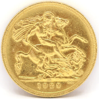 Gold Sovereign - George V  - 1929