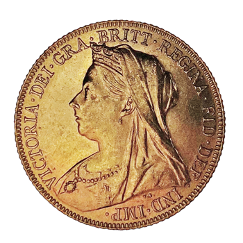 Gold Sovereign -  Victoria Old Head 1901 London