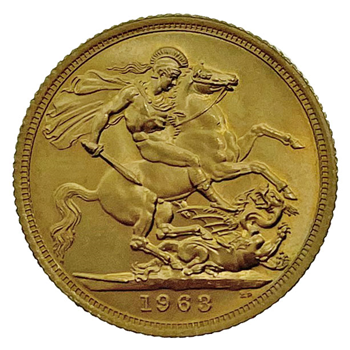 Gold Sovereign-Elizabeth-Pre-Decimal 1963