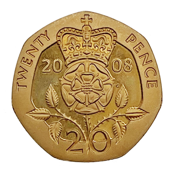 Gold Twenty Pence